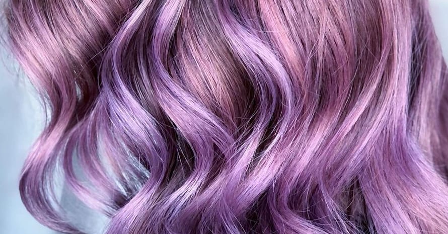 Lavender balayage on hair