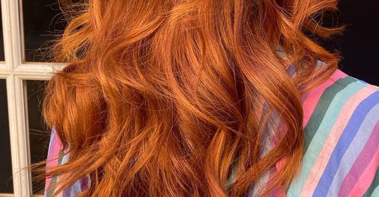 Ginger balayage on hair