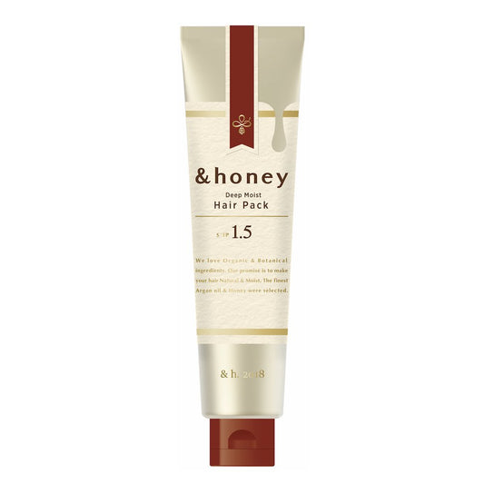 &honey Deep Moist Hair Pack 1.5 (Japanese Honey Hair Mask) 130g